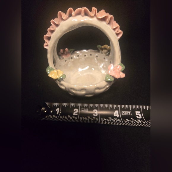 Vintage ceramic basket - Picture 7 of 11